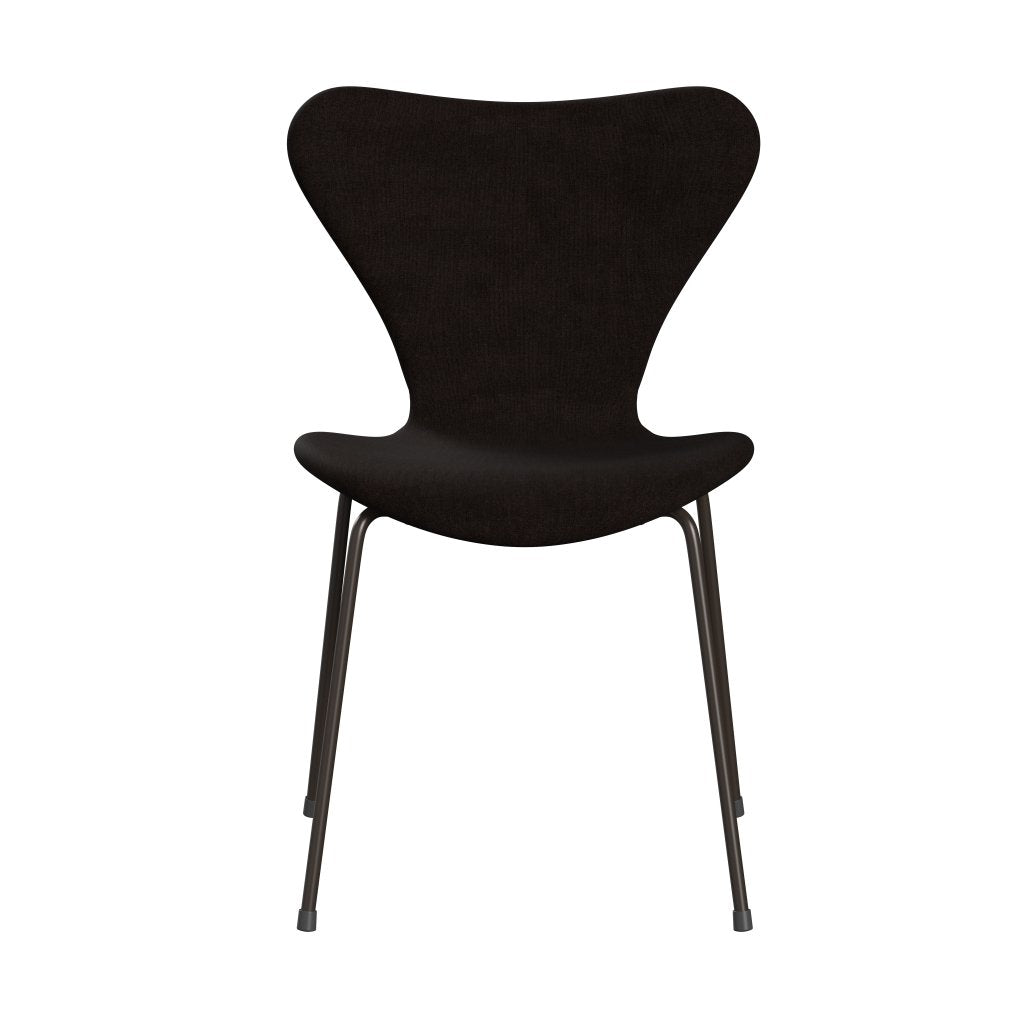 Fritz Hansen 3107 Chair Full Upholstery, Brown Bronze/Remix Chocolate Brown (Rem383)