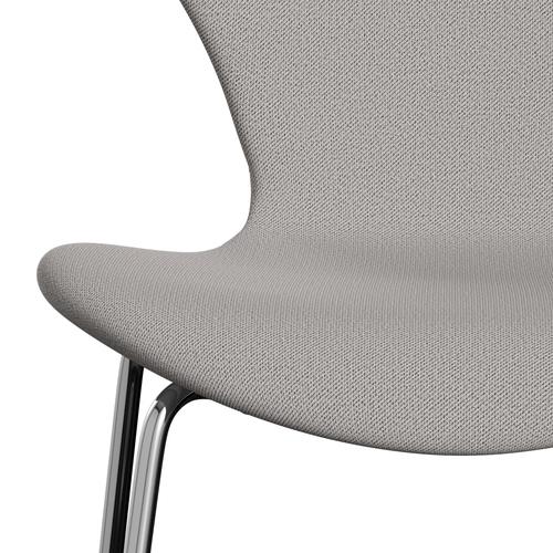 Fritz Hansen 3107 Chair Full Upholstery, Chrome/Capture Grey