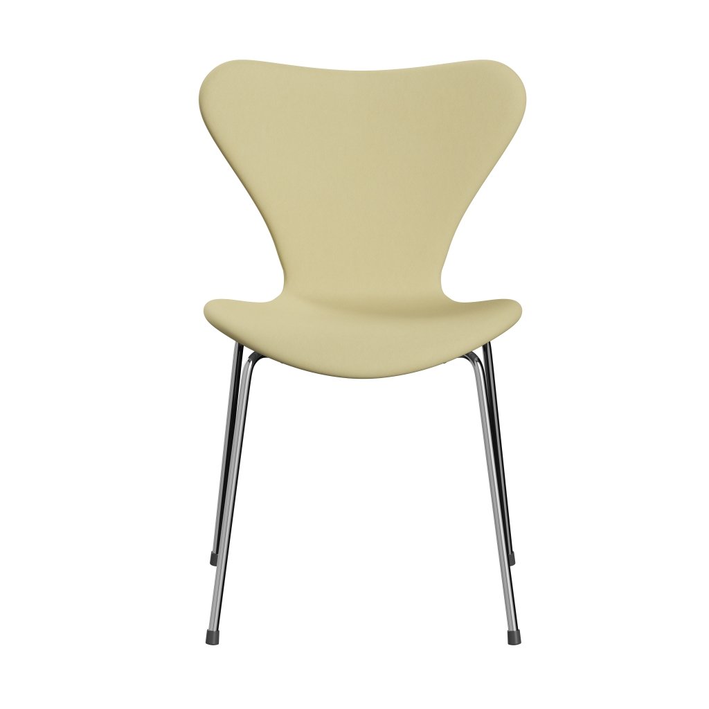 Fritz Hansen 3107 Silla tapicería completa, cromado/comodidad gris (C68008)