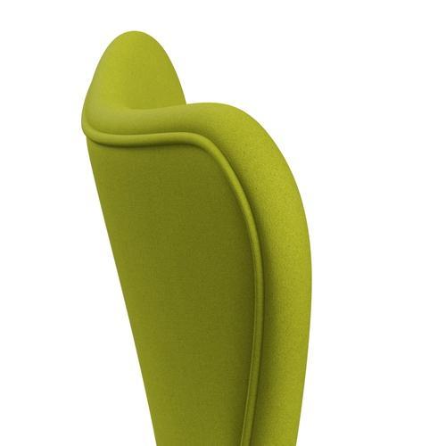 Fritz Hansen 3107 chaise complète complète, Chrome / Divina Lime