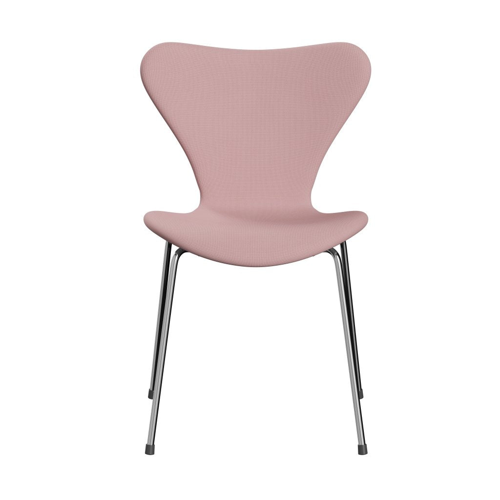 Fritz Hansen 3107 chaise complète à rembourrage, chrome / renommée chaude violette