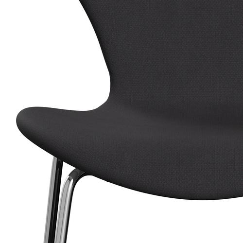 Fritz Hansen 3107 Stol Fuld polstring, Chrome/Fiord Black