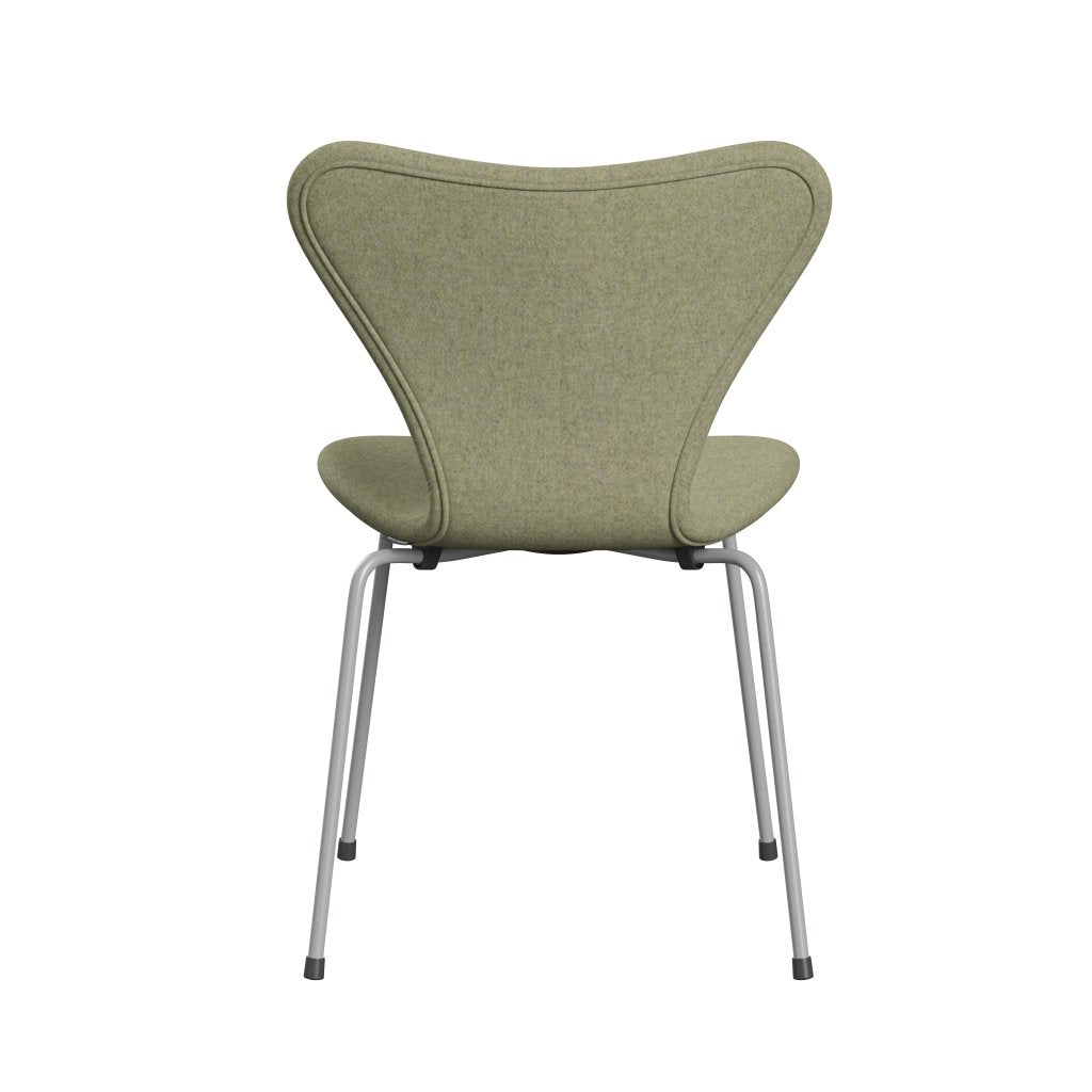 Fritz Hansen 3107 Chair Full Upholstery, Nine Grey/Divina Md Soft Green