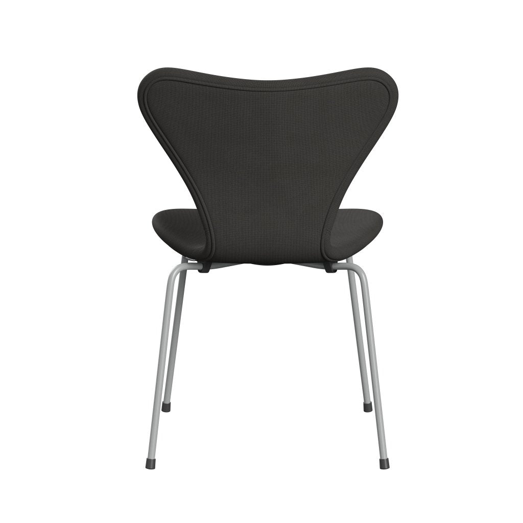 Fritz Hansen 3107 Silla tapicería completa, nueve grises/fama marrón (F61060)