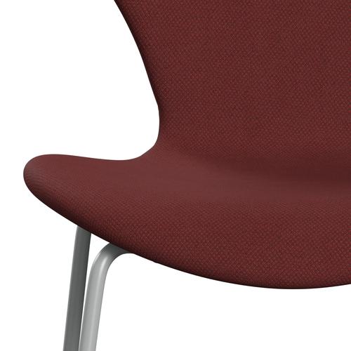 Fritz Hansen 3107 Chair Full Upholstery, Nine Grey/Fiord Brick/Brick