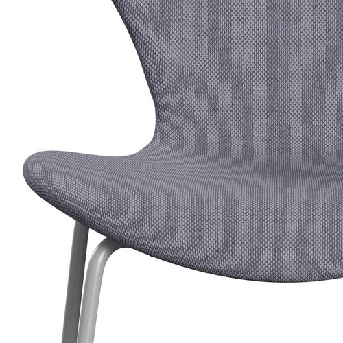 Fritz Hansen 3107 Silla tapicería completa, nueve gris/re lana lavanda/natural