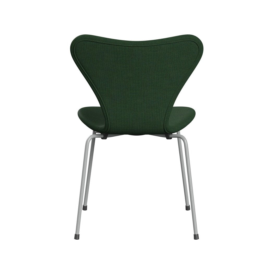 Fritz Hansen 3107 Chair Full Upholstery, Nine Grey/Remix Grass Green