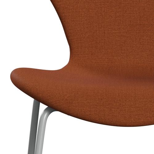 Fritz Hansen 3107 chaise complète en plein air, neuf gris / remix Rust Orange