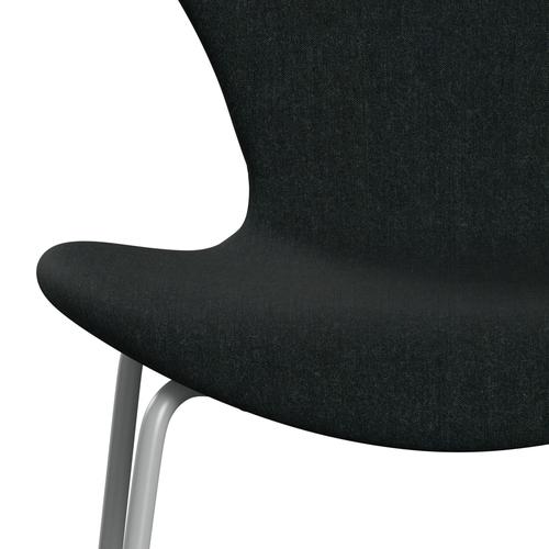 Fritz Hansen 3107 chaise complète complète, neuf gris / remix noir (REM183)