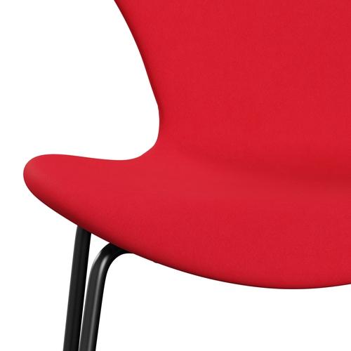 Fritz Hansen 3107 Chair Full Upholstery, Black/Comfort Pink Dark