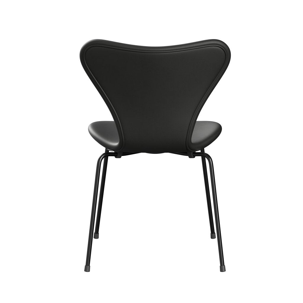 Fritz Hansen 3107 stol fuld polstring, sort/essentiel sort