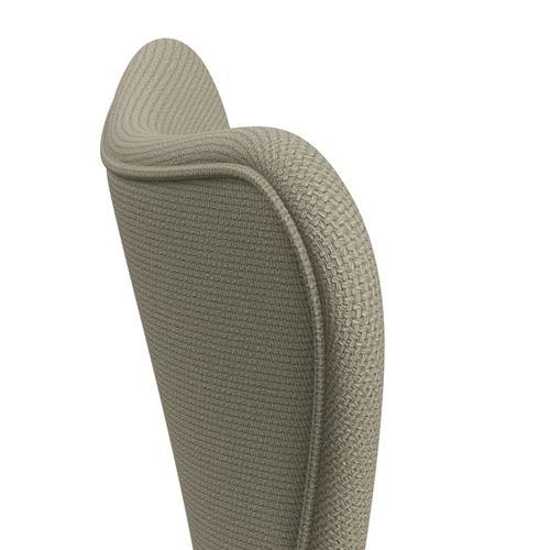 Fritz Hansen 3107 Chair Full Upholstery, Silver Grey/Diablo Sand