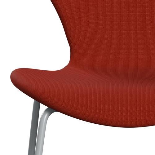 Fritz Hansen 3107 chaise complète en plein air, gris argenté / renom