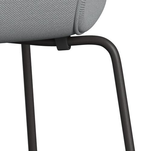 Fritz Hansen 3107 Chair Full Upholstery, Warm Graphite/Steelcut Trio Beige