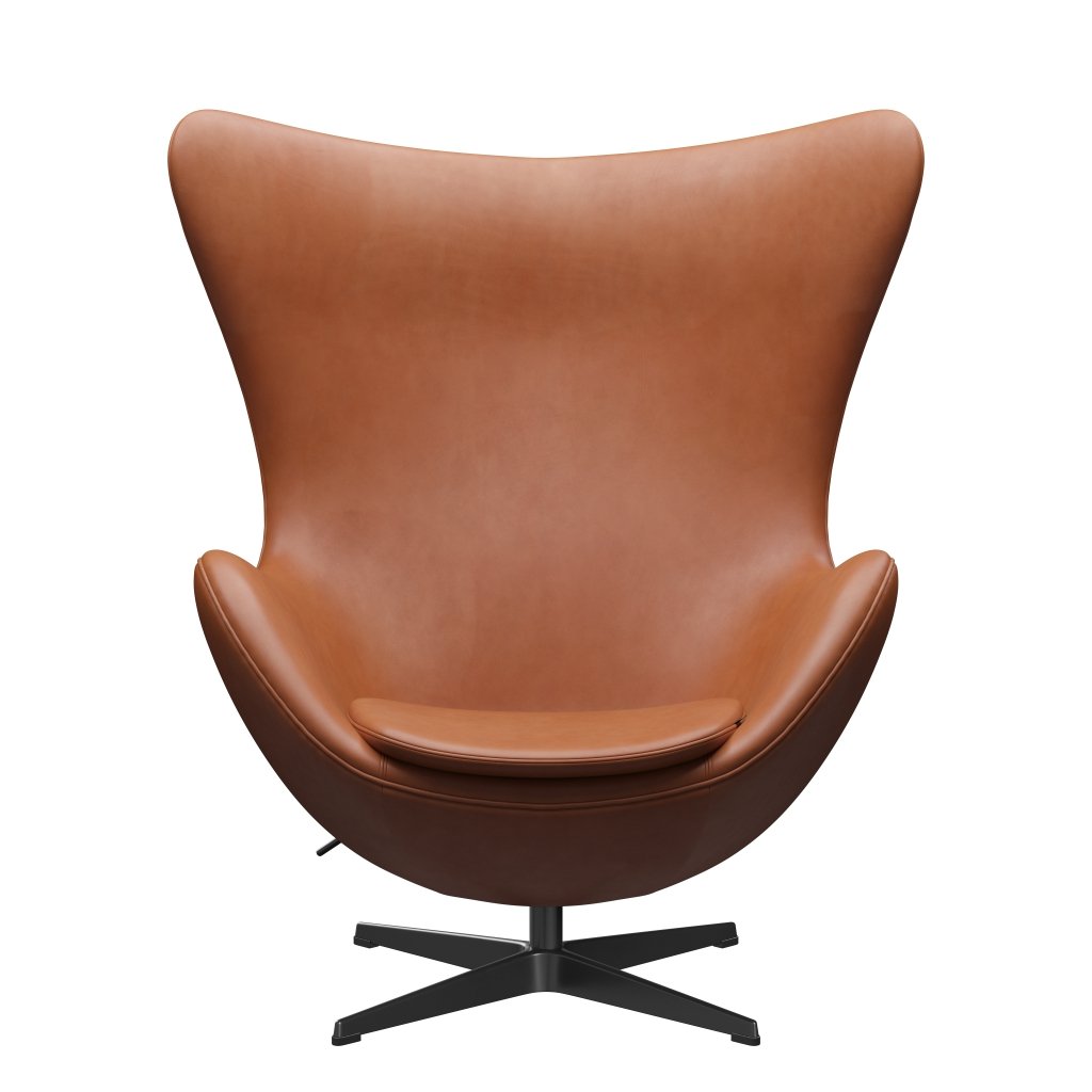 Fritz Hansen The Egg Lounge Chair, Black Laquered/Grace Walnut
