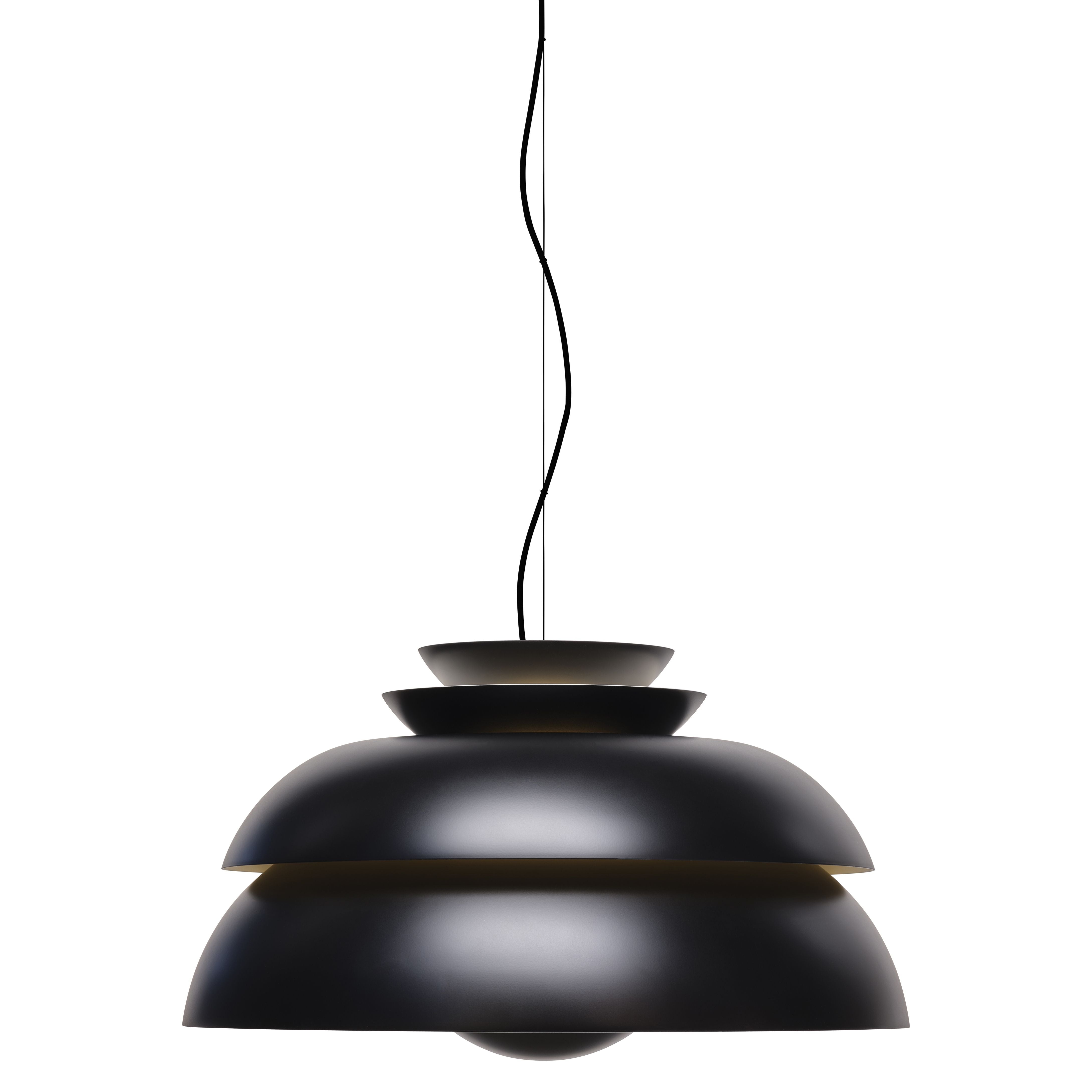 Fritz Hansen Concert Suspension Lamp schwarzer Matt, Ø55 cm