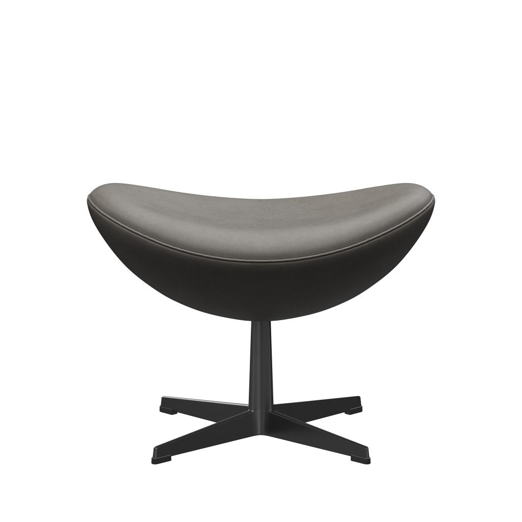 Fritz Hansen El cuero de fisio de huevo, lava negra/esencial