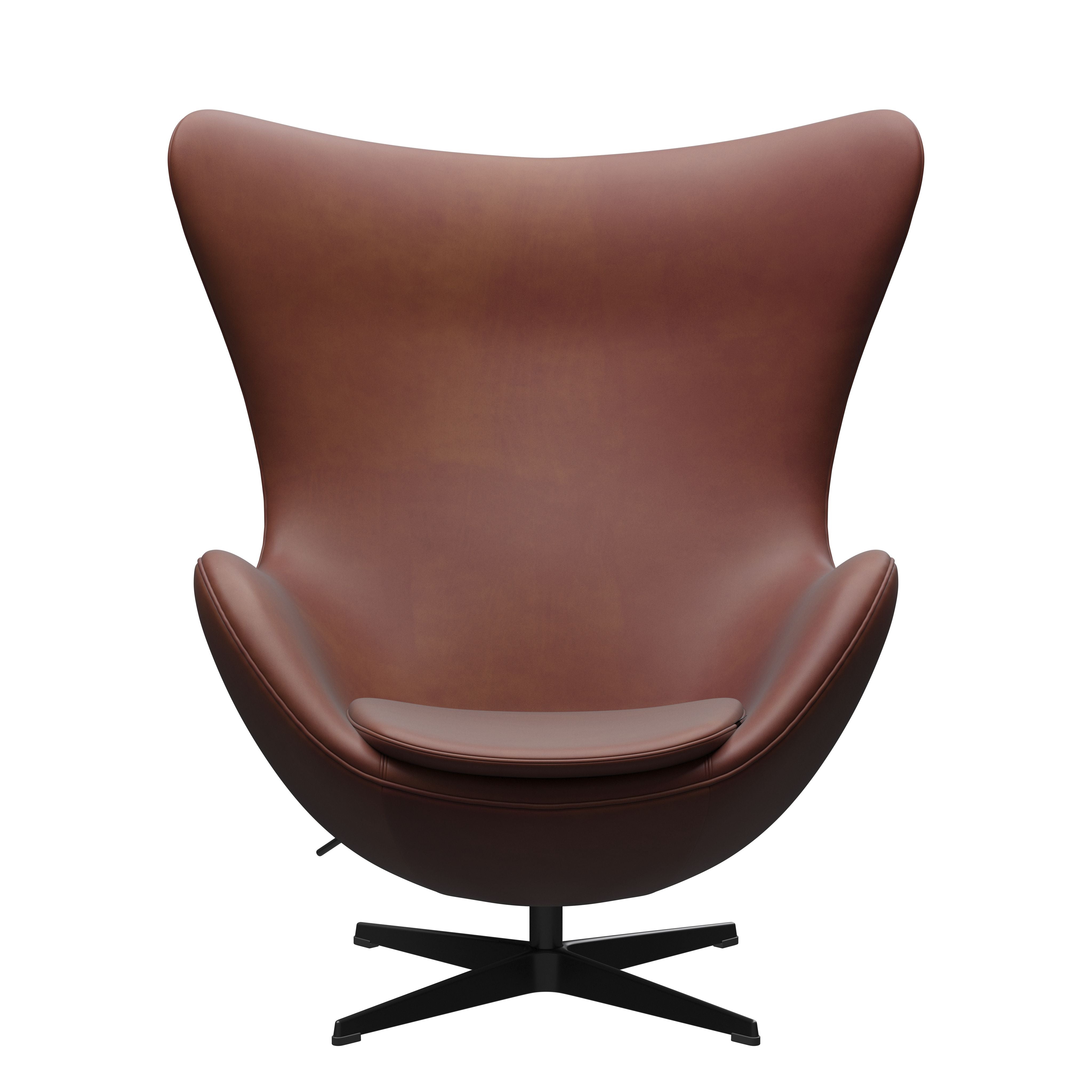 Fritz Hansen The Egg Lounge Stol, Grace Chestnut Leather Jubilæumskollektion