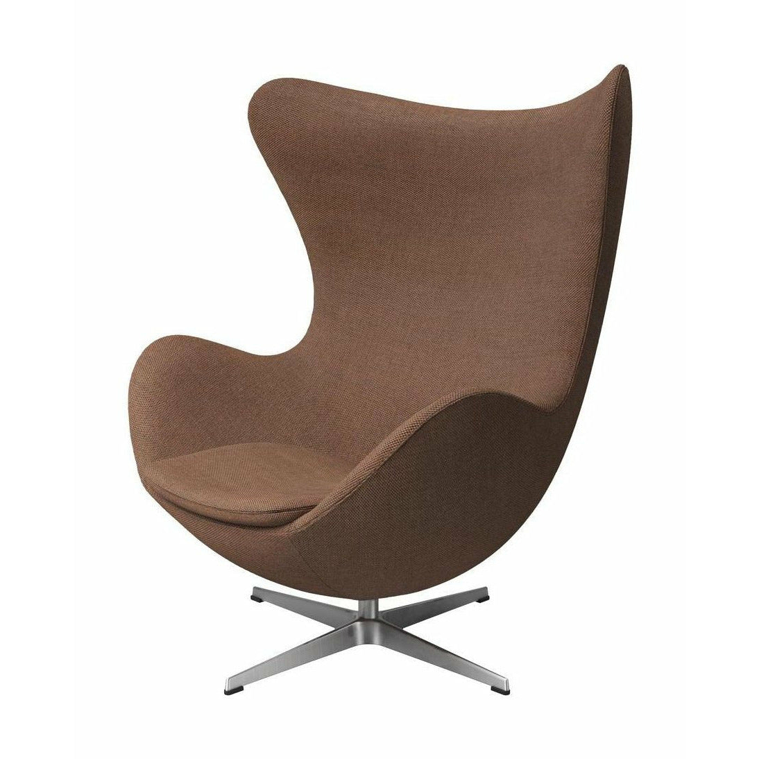 Fritz Hansen der Eier Lounge Stuhl Stoff, braun