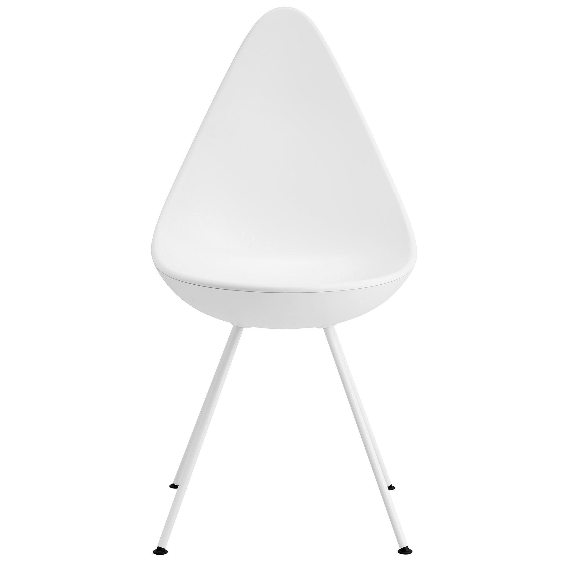 Fritz Hansen La silla de caída de plástico monocromo, blanco