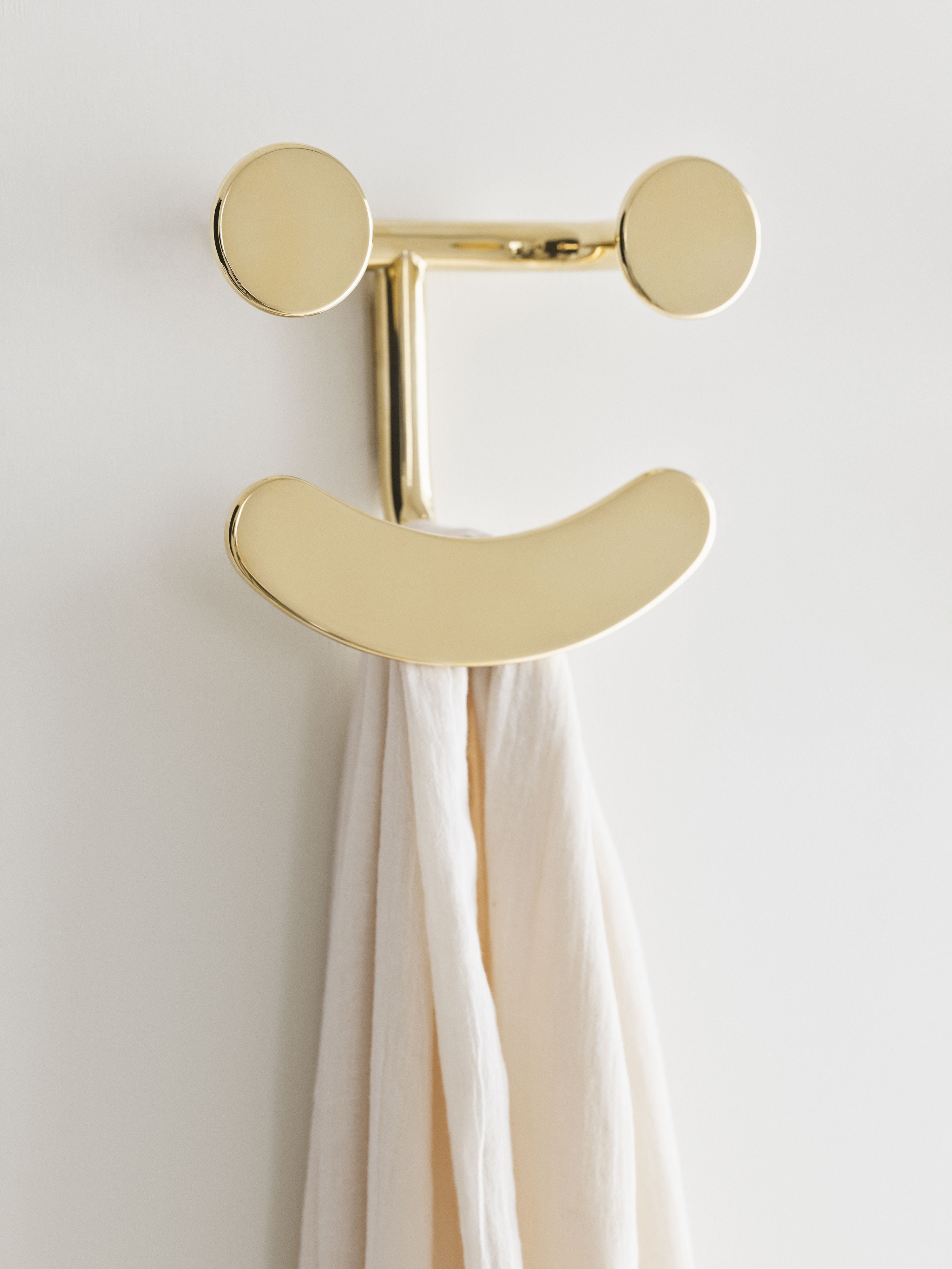 Fritz Hansen Jaime Hayon Happy Hook Wall Hook, mässing