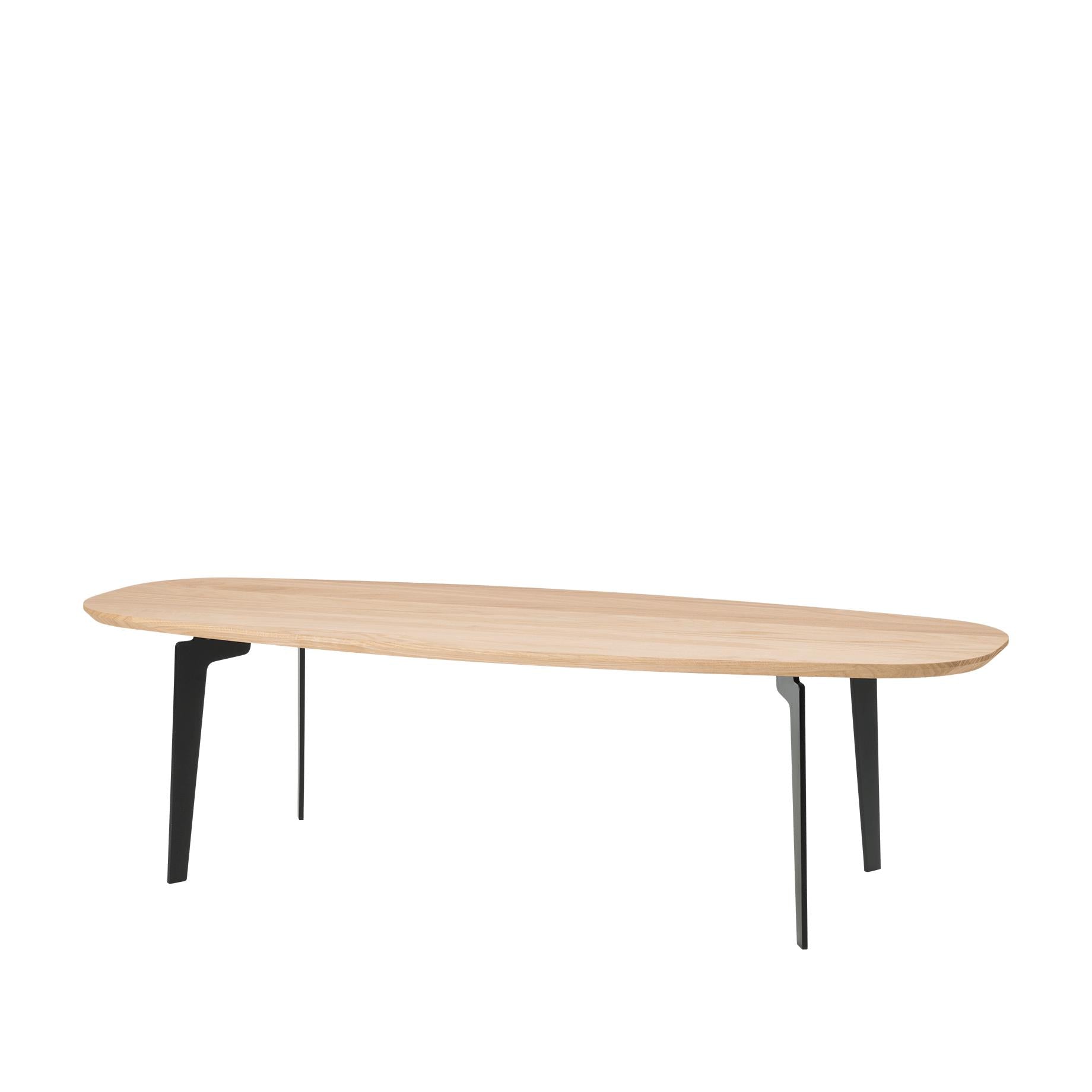 Fritz Hansen se une a la mesa de café 130 cm, madera de roble