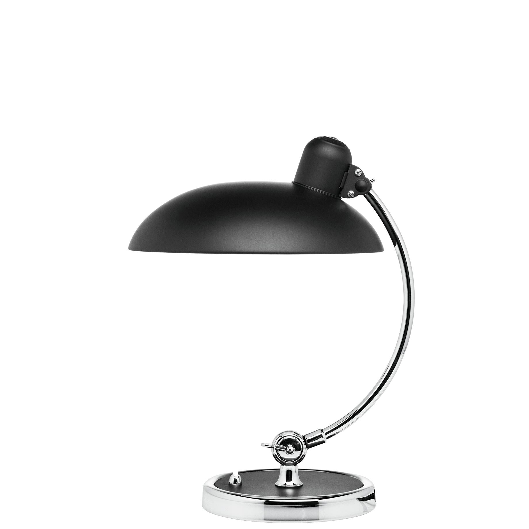 Fritz Hansen Kaiser Idell Lámpara de mesa Matt Black, Ø28 cm