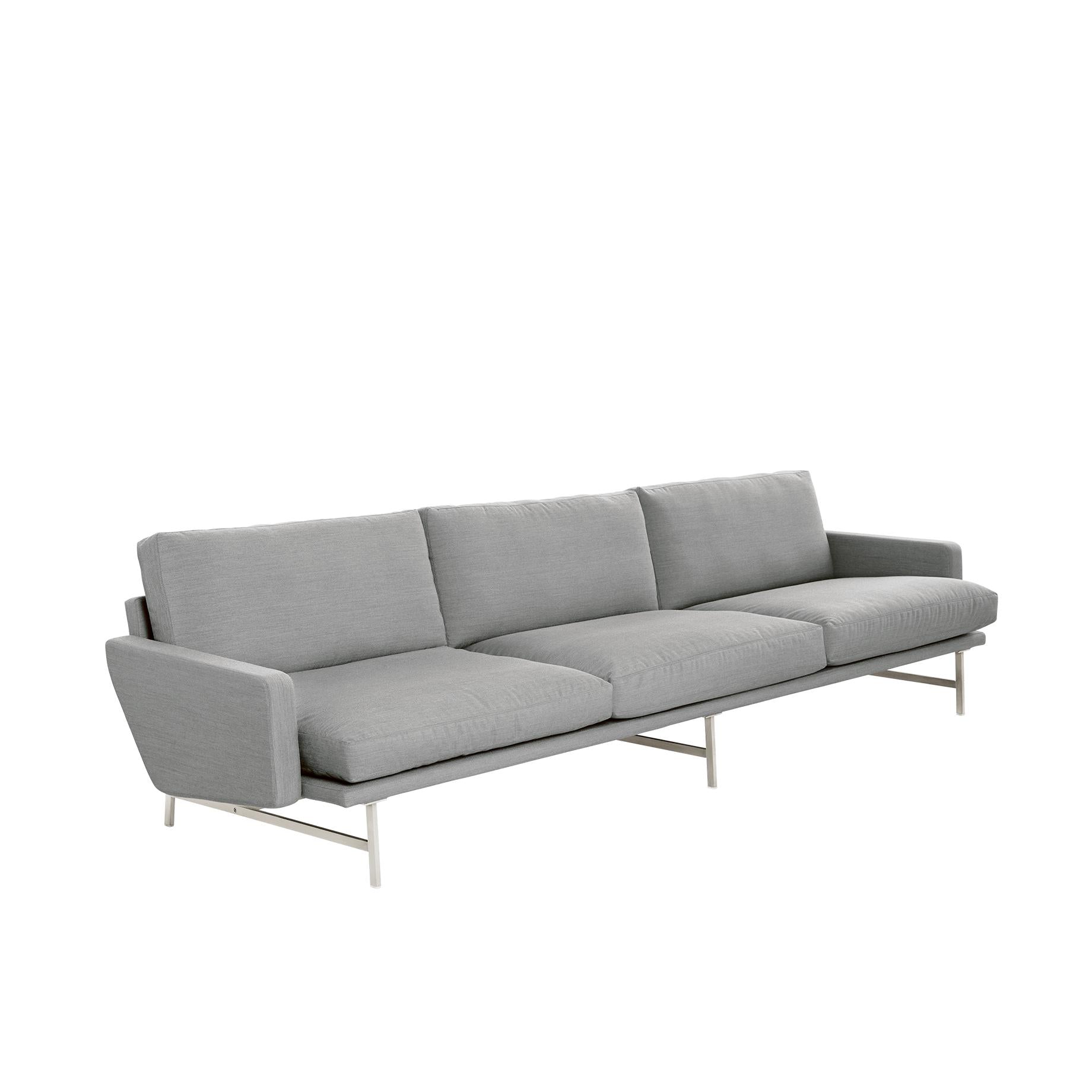 Fritz Hansen Lissoni soffa tyg 3 personer, remix ljusgrå