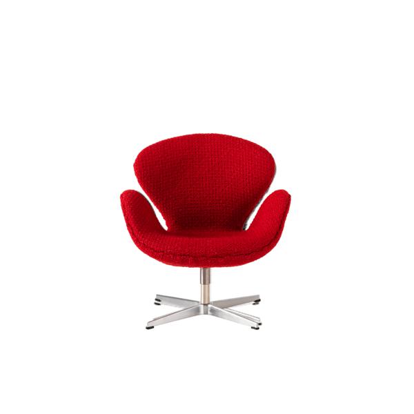 Fritz Hansen Cadeira em miniatura cisne, vermelho