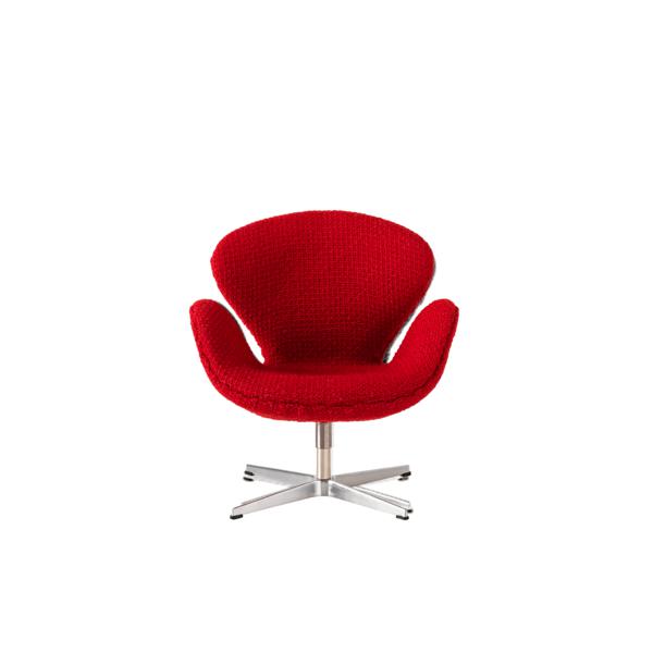 Fritz Hansen Miniature Chair Swan, Red