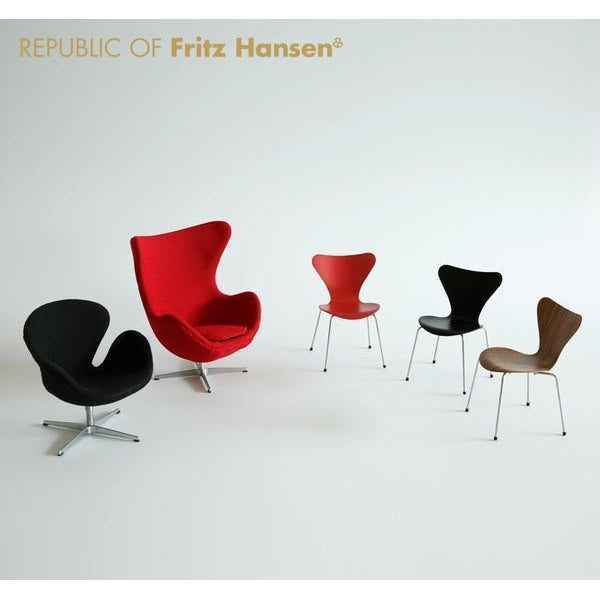 Fritz Hansen Miniature Chair Swan, svart