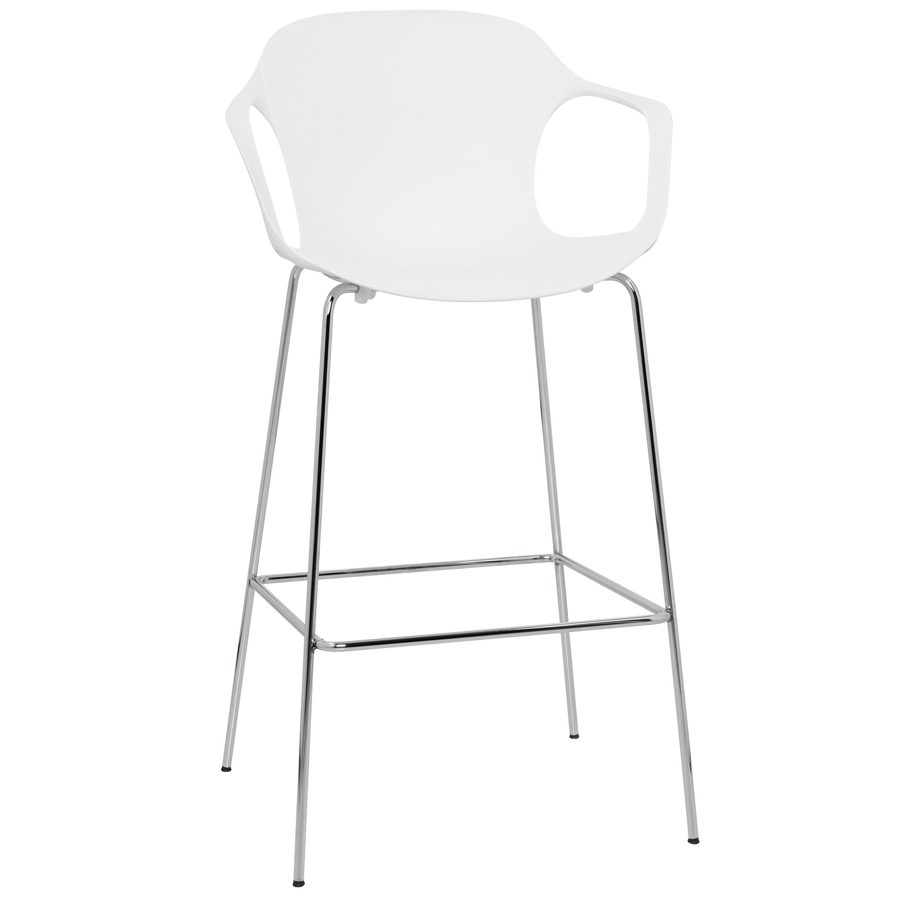 Fritz Hansen Nap Bar Stuhl Sessel, Milch weiß