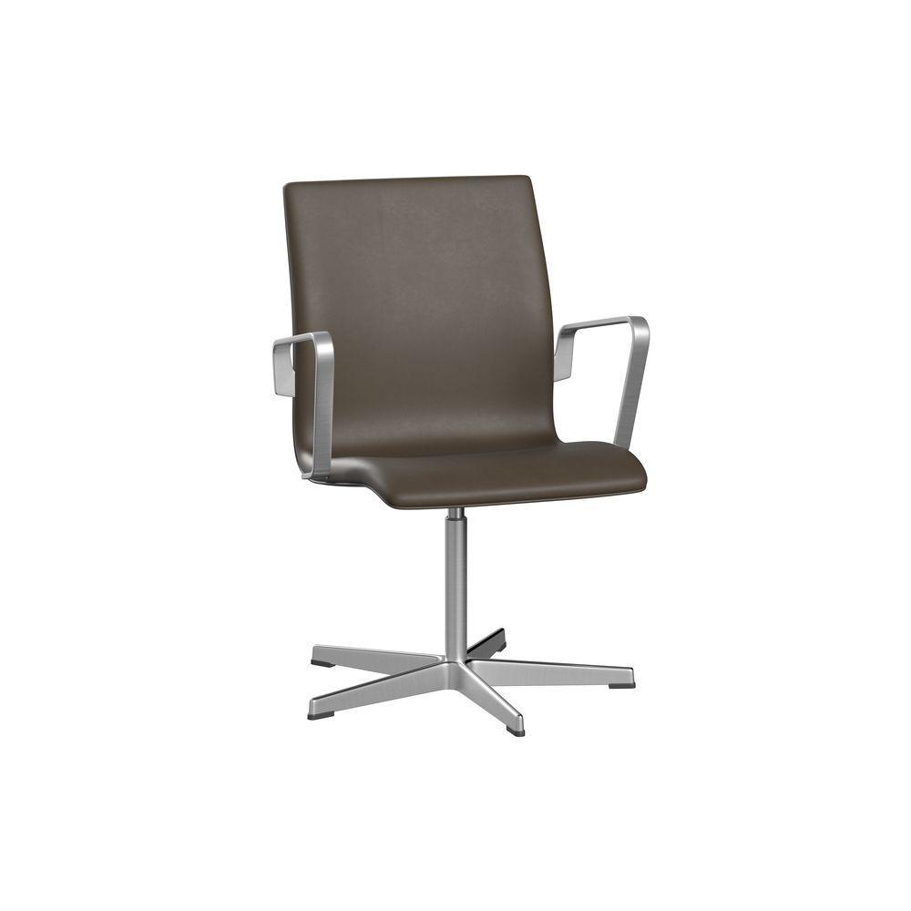 Fritz Hansen Oxford 3271 T fauteuil à cinq bras Satin Brossé aluminium / Essential, pierre