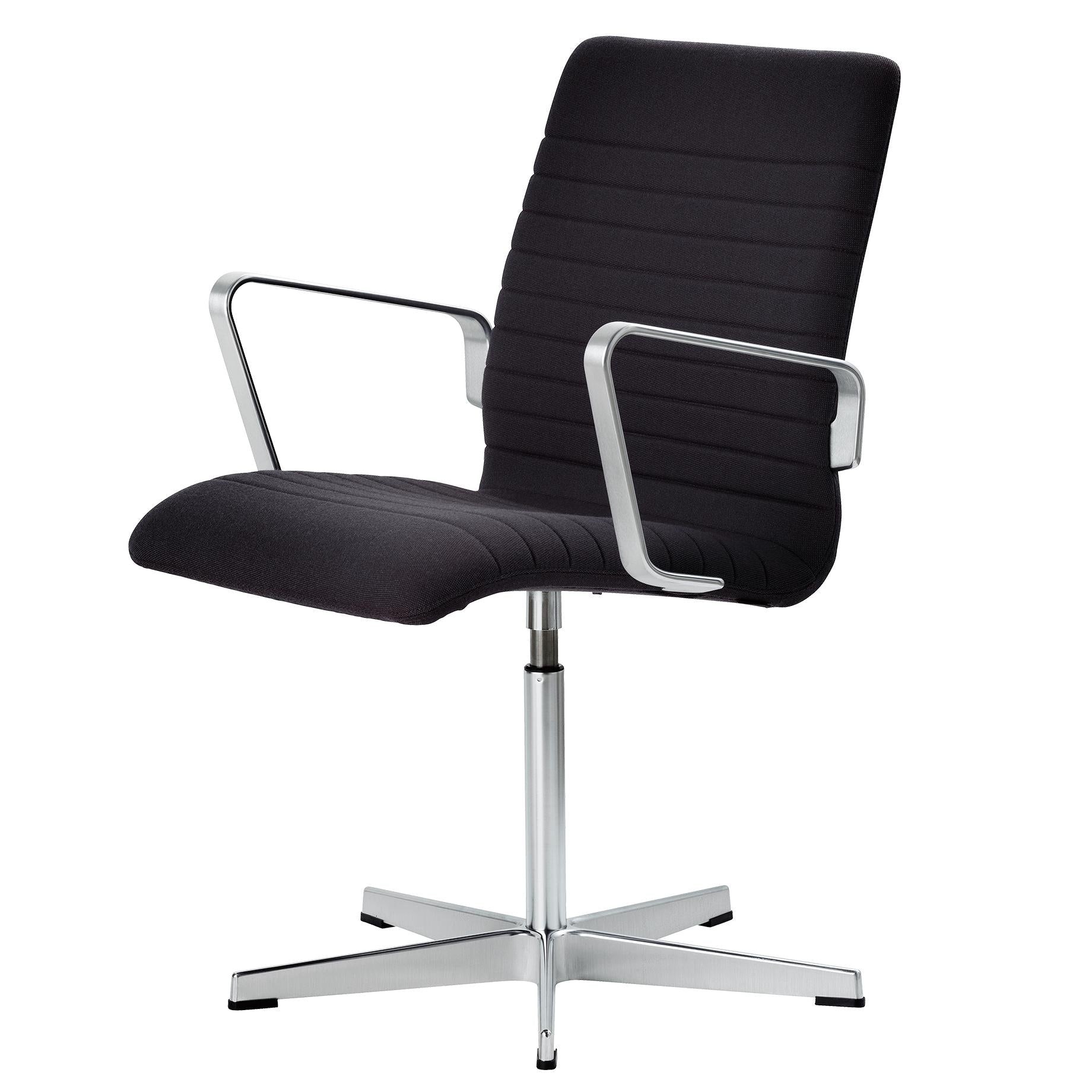 Fritz Hansen Oxford Premium - Fauteuil en tissu avec dossier bas, marron rime