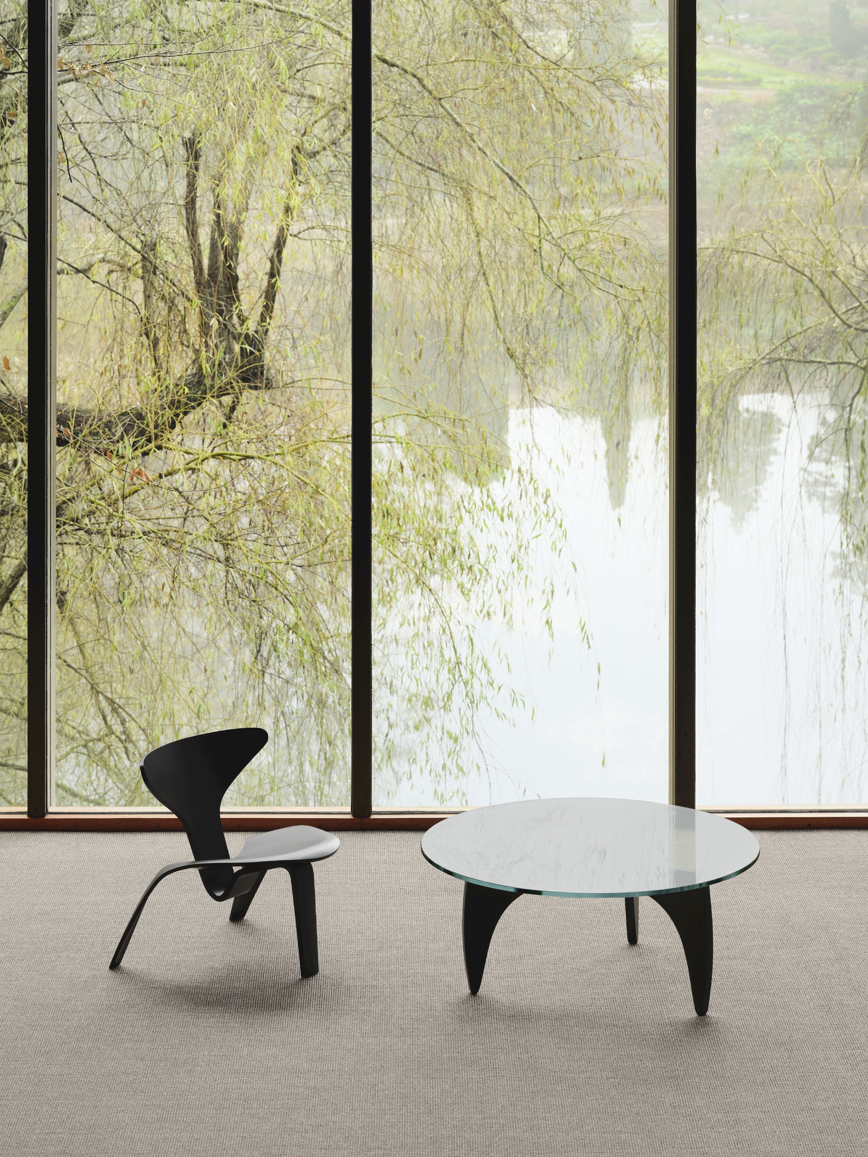 Fritz Hansen PK0 Ein Lounge -Stuhl, schwarz