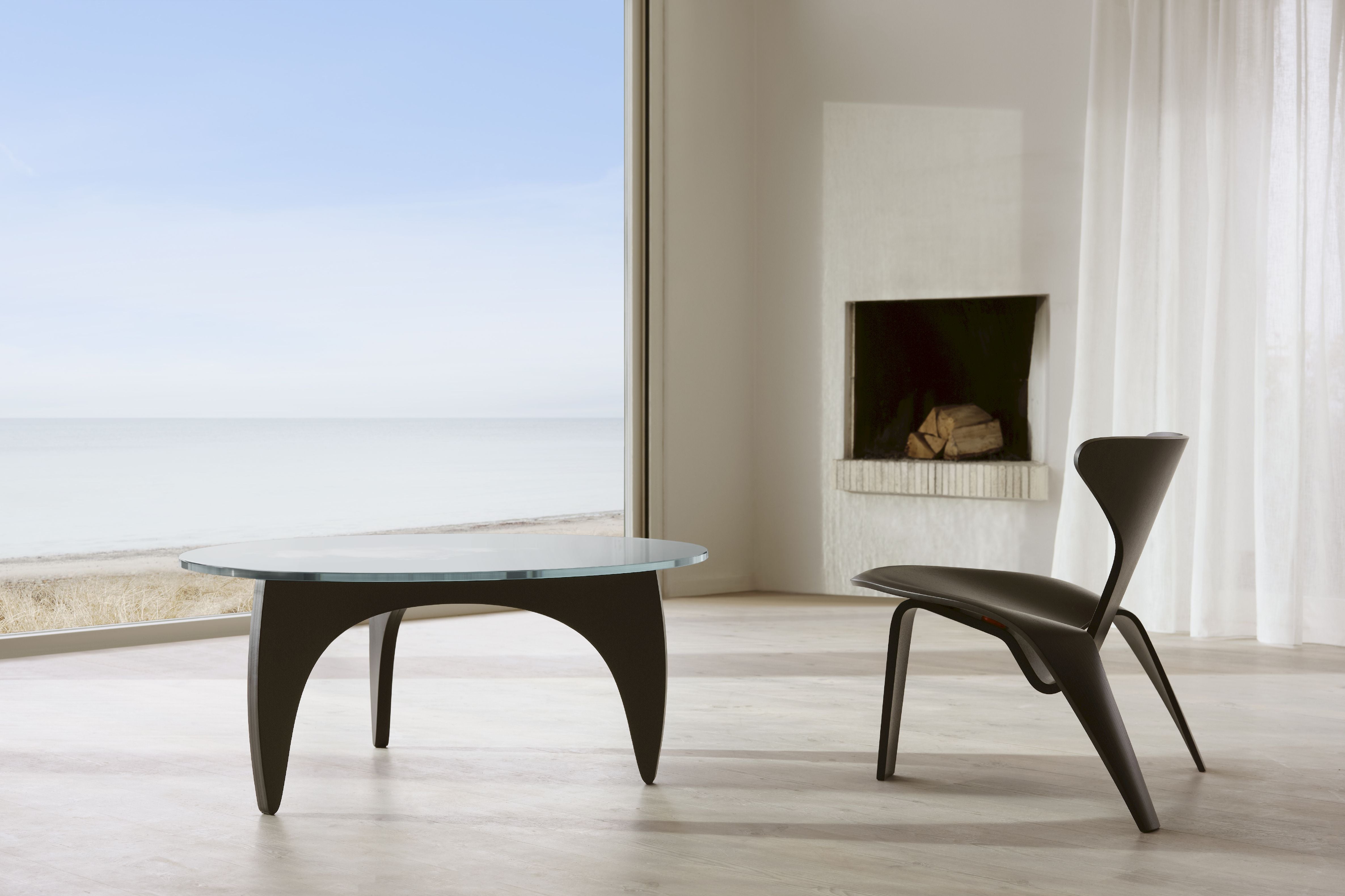 Fritz Hansen PK0 Ein Lounge -Stuhl, schwarz