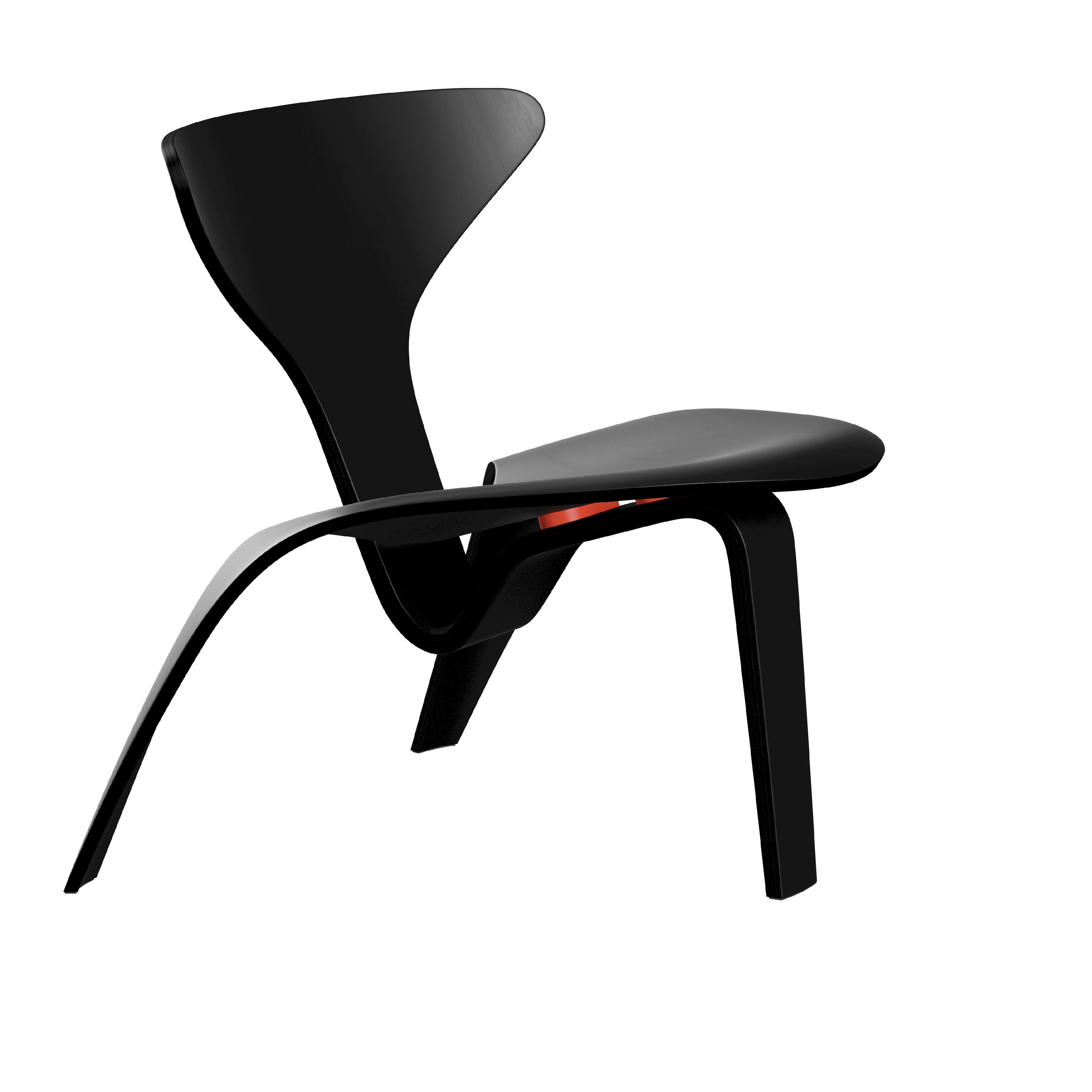 Fritz Hansen pk0 une chaise longue, noir