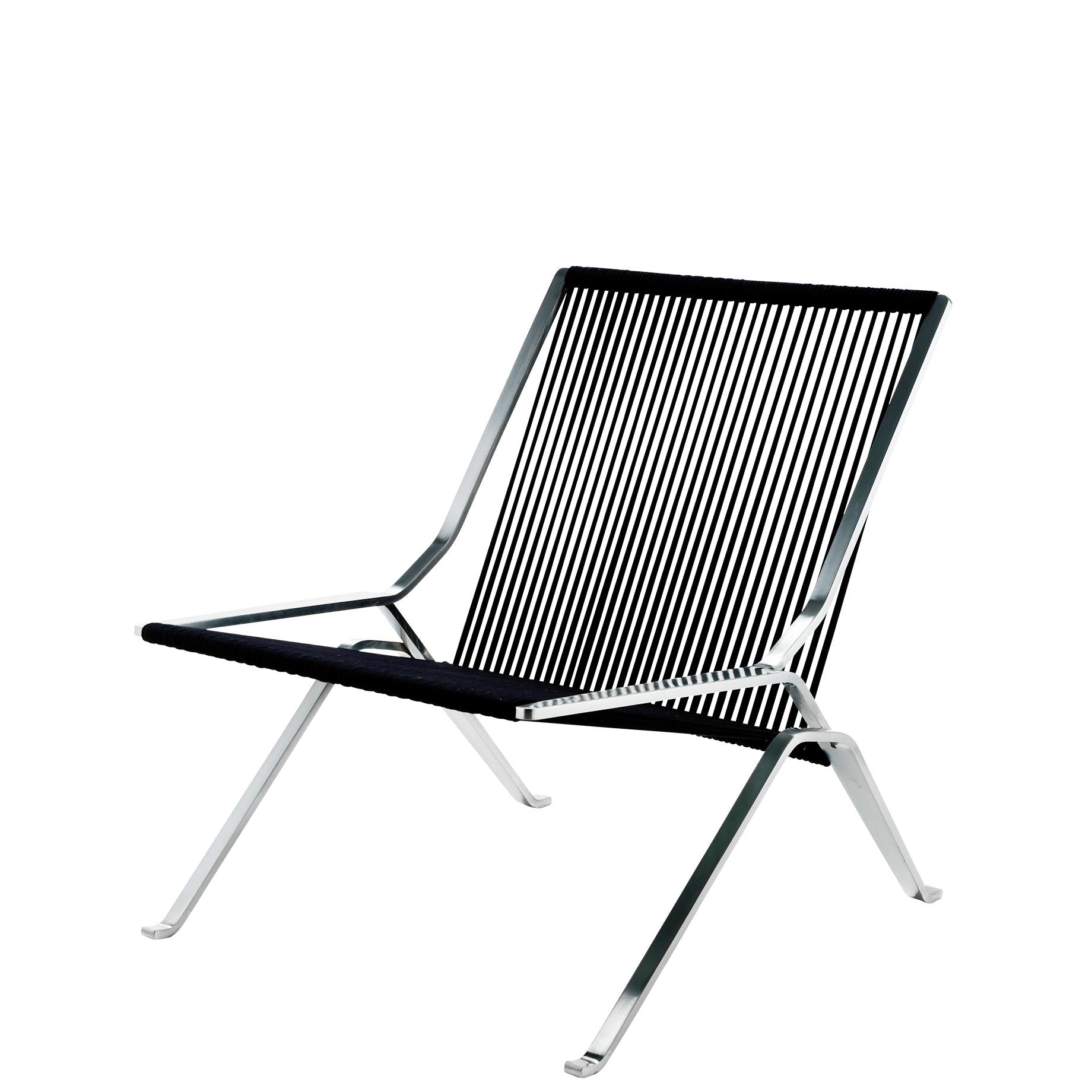 Fritz Hansen PK25 Lounge Stuhl, Schwarz