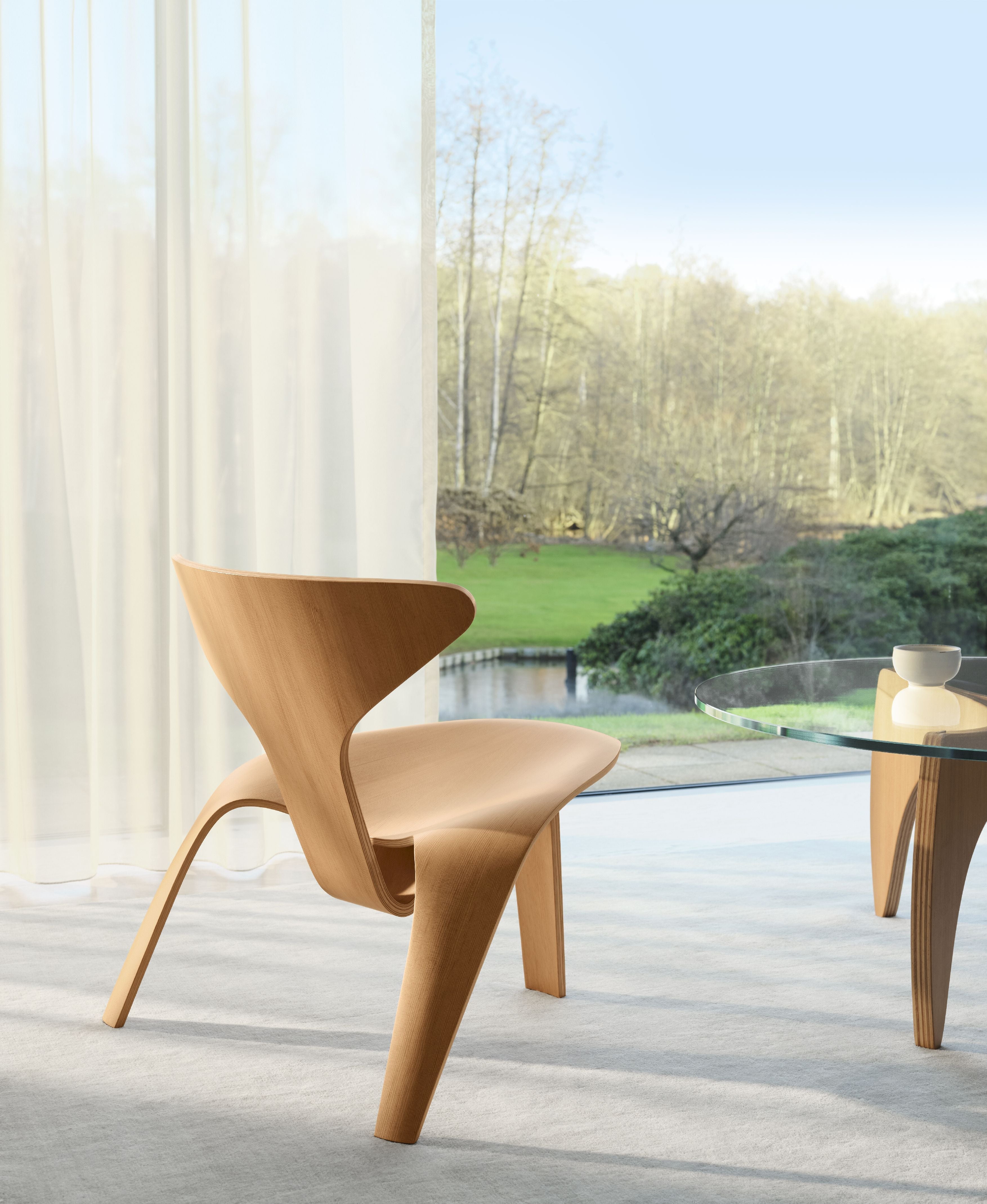 Fritz Hansen PK60 Couchtisch, Schweizer Steinkiefer