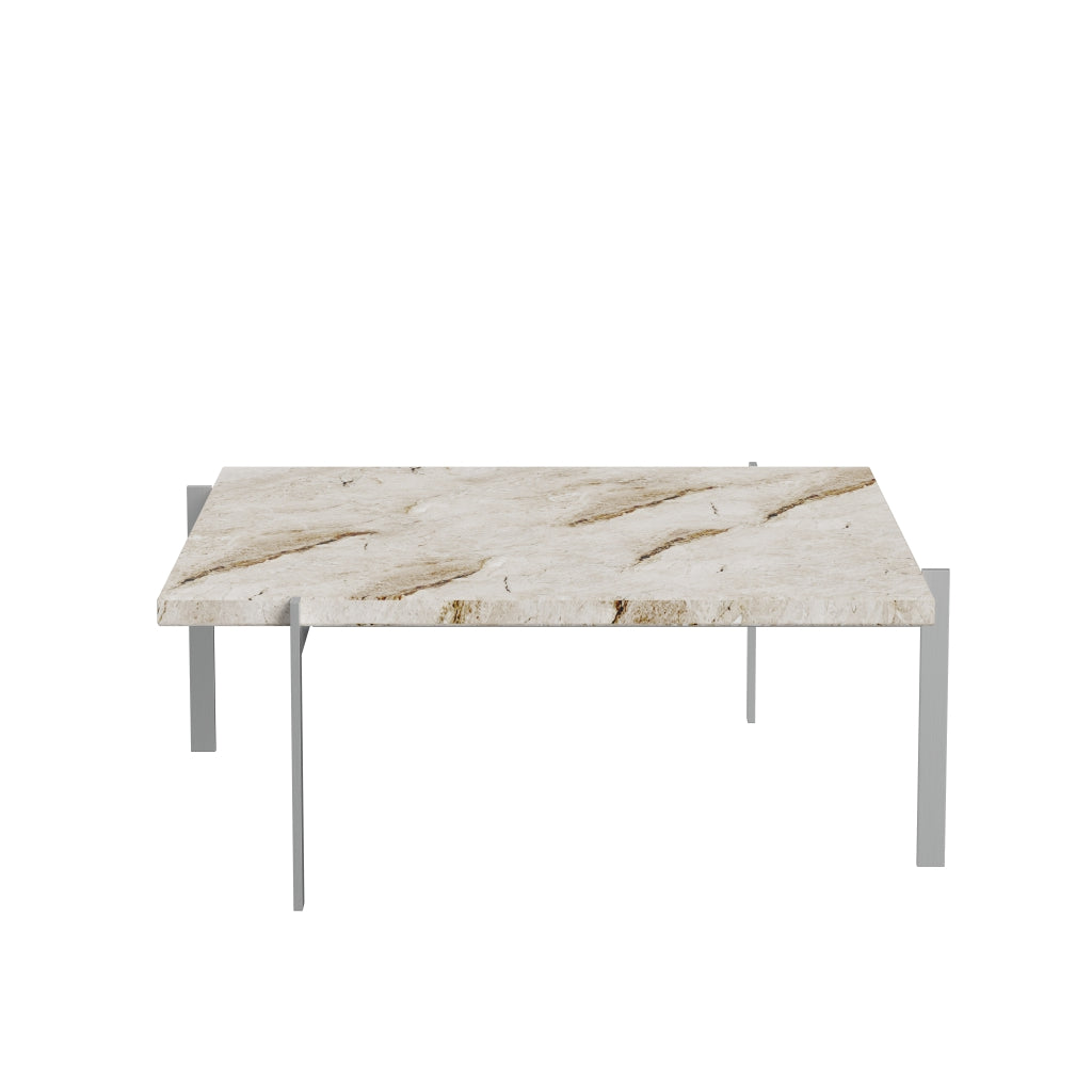 Fritz Hansen PK61 soffbord 80 cm, beige marmor