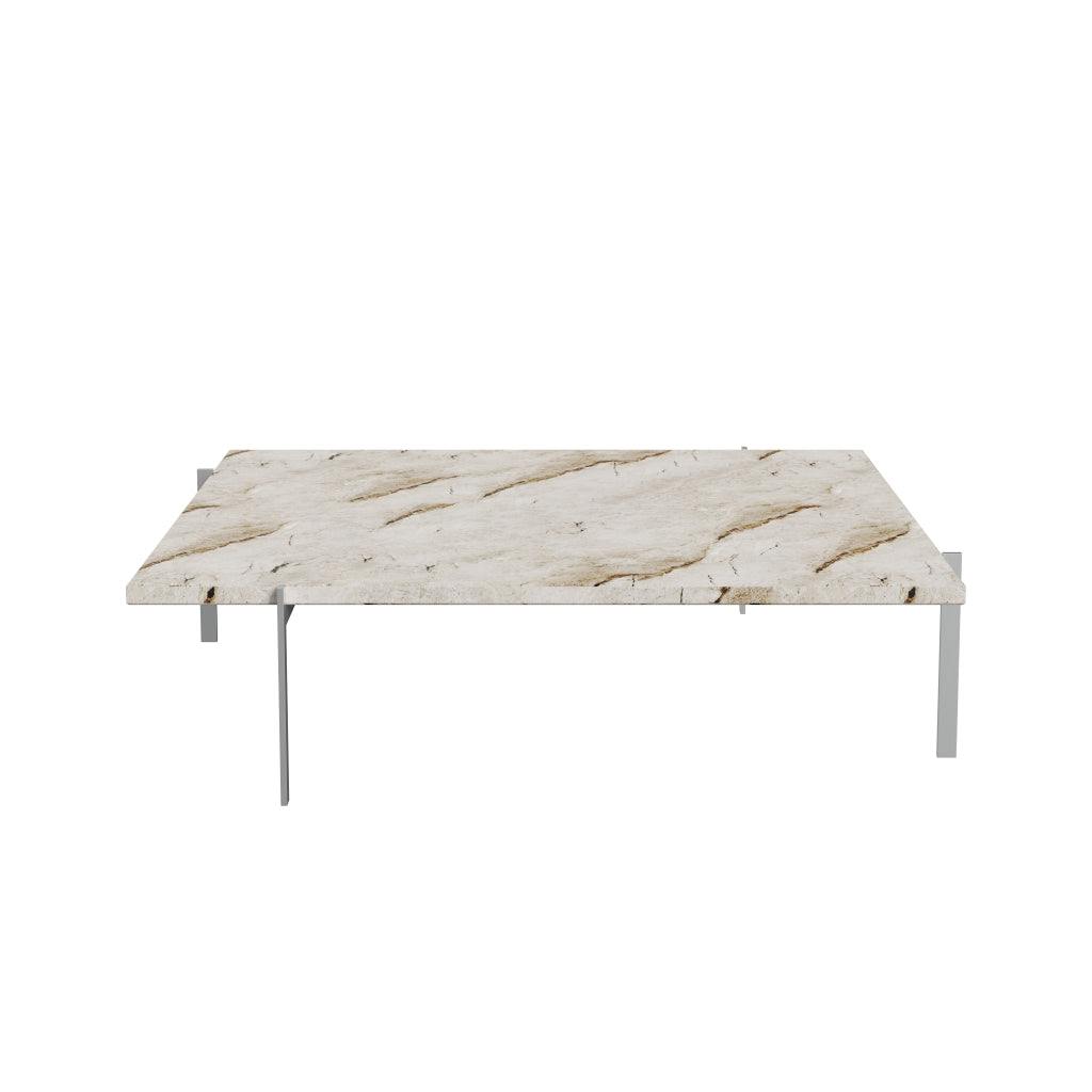 Fritz Hansen Pk61 A Coffee Table 120 Cm, Beige Marble