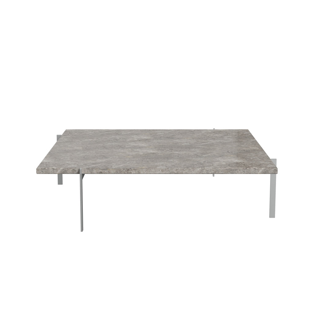 Fritz Hansen PK61 Ein Kaffeetisch 120 cm, grauer brauner Marmor