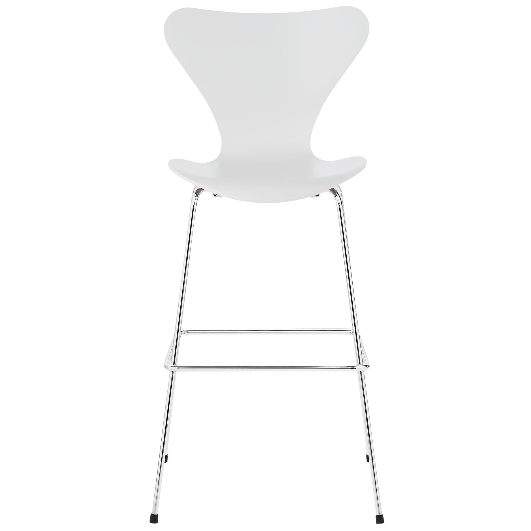 Fritz Hansen Serie 7 Bar Stool 76 Cm, White