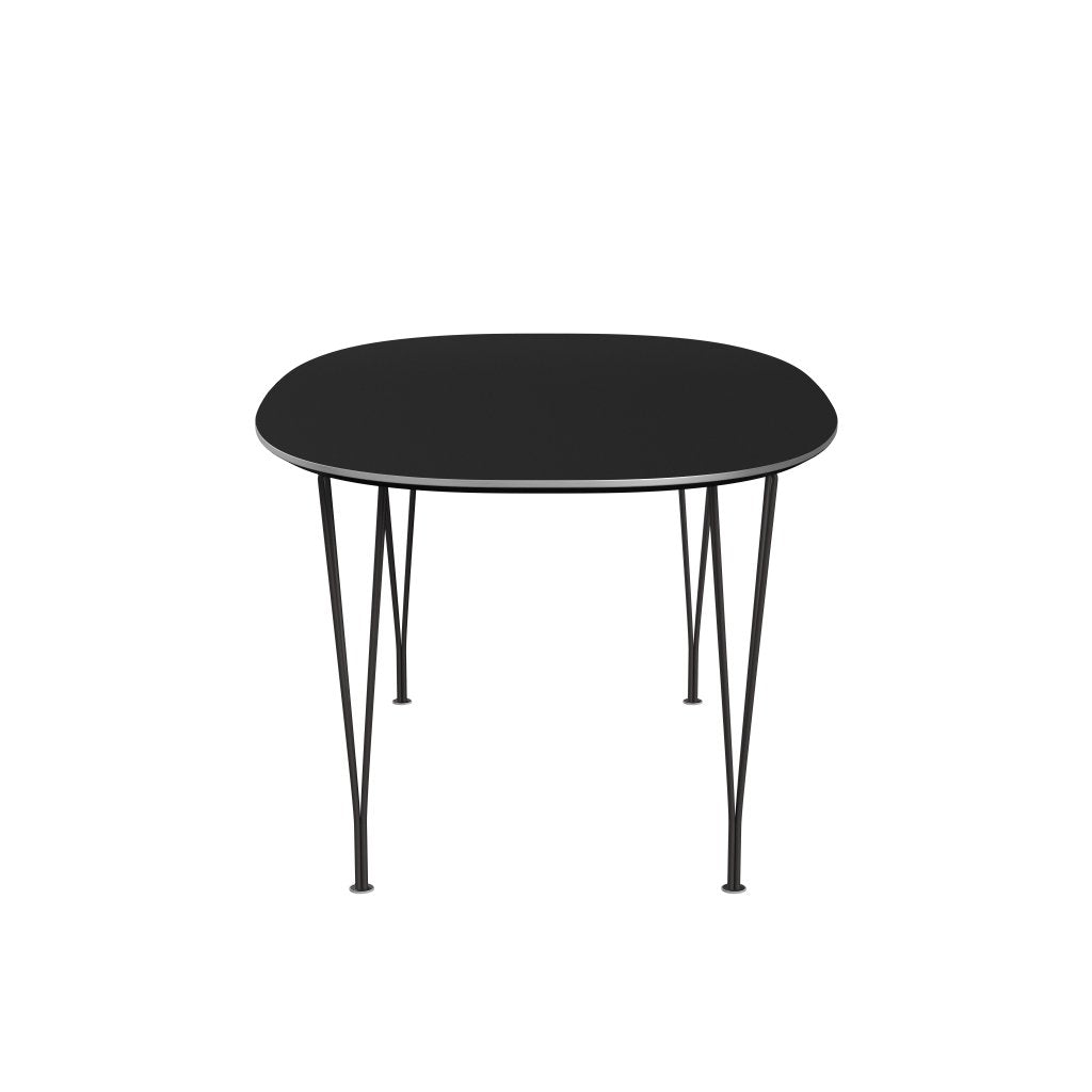 Fritz Hansen Superellipse Extending Table Warm Graphite/Black Fenix Laminate, 270x100 Cm