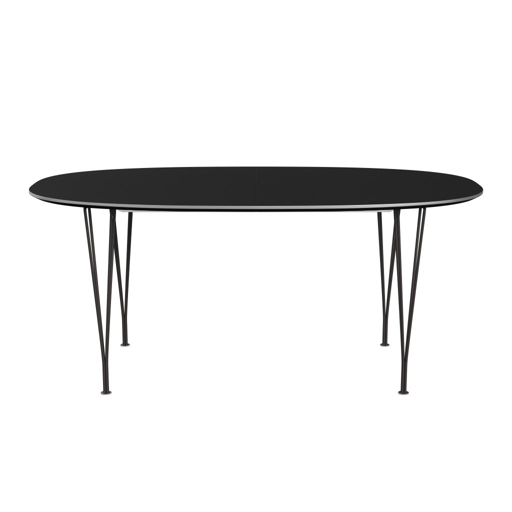 Fritz Hansen Superellipse Extending Table Warm Graphite/Black Fenix ​​Laminat, 270x100 cm