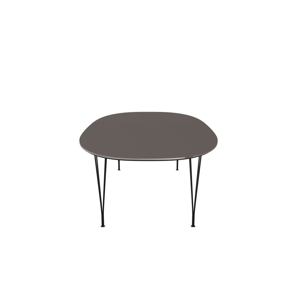 Fritz Hansen Superellipse Dining Table des stratifiés Fenix ​​noir / gris, 300x130 cm