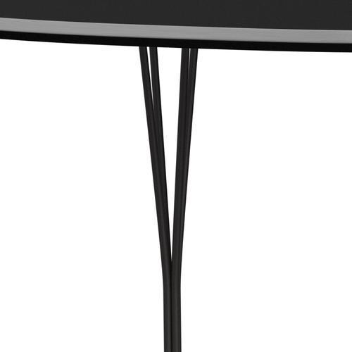 Fritz Hansen Superellipse Dining Table Warm Graphite/Black Fenix Laminate, 180x120 Cm