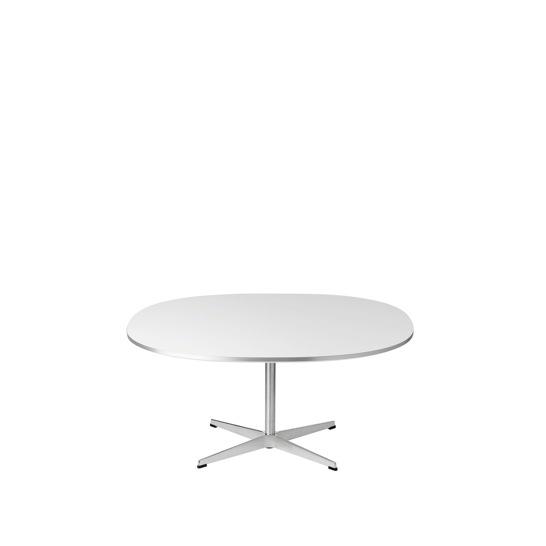 Fritz Hansen Super Circular sofabord ø100 cm, hvid laminat