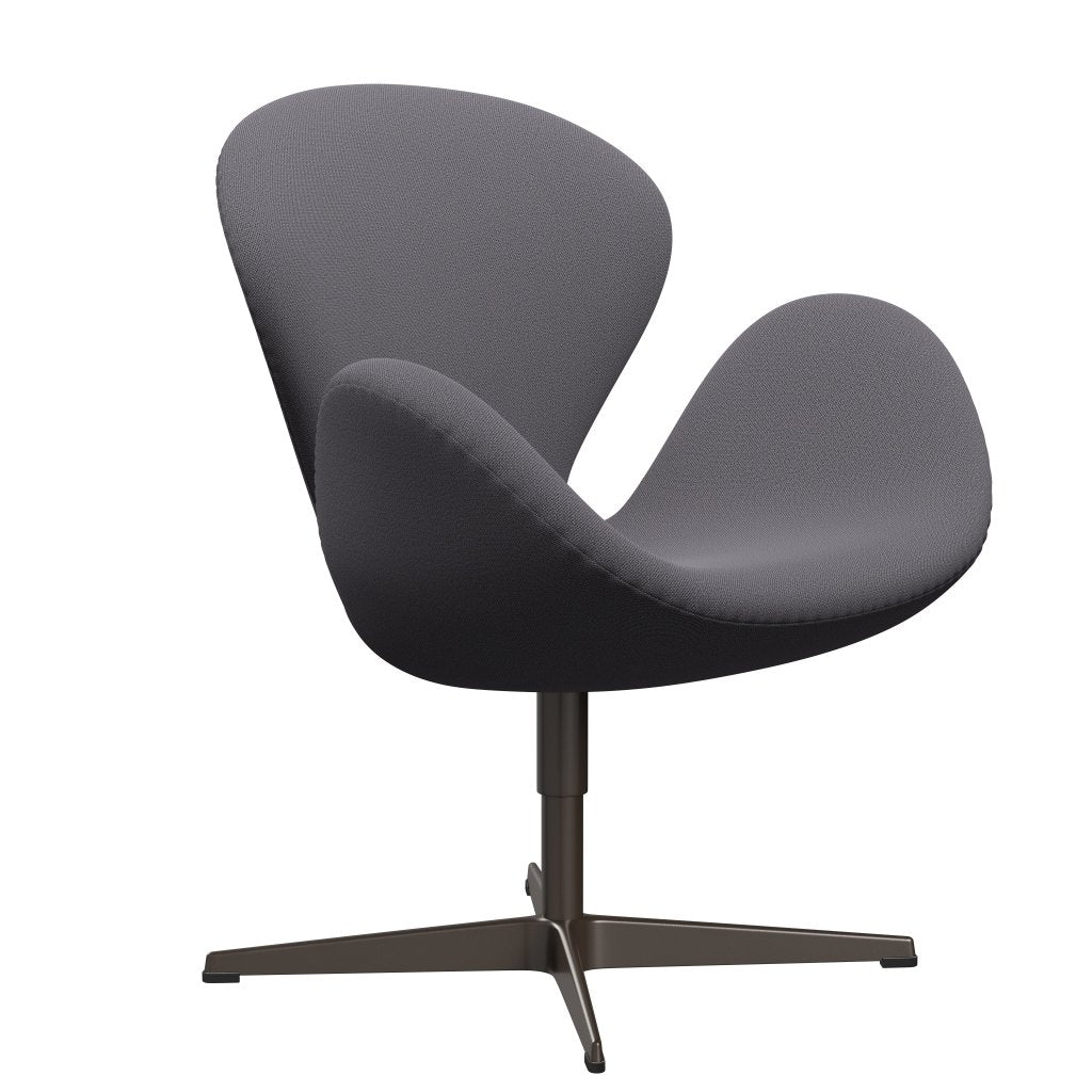 Fritz Hansen Swan Lounge Chair, Brown Bronze/Capture Dark Grey