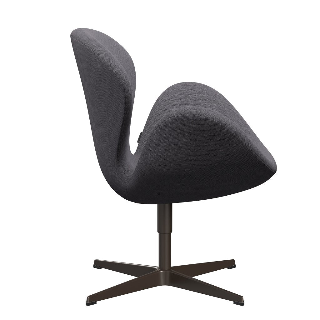 Fritz Hansen Swan Lounge Stuhl, braune Bronze/Capture Dunkelgrau